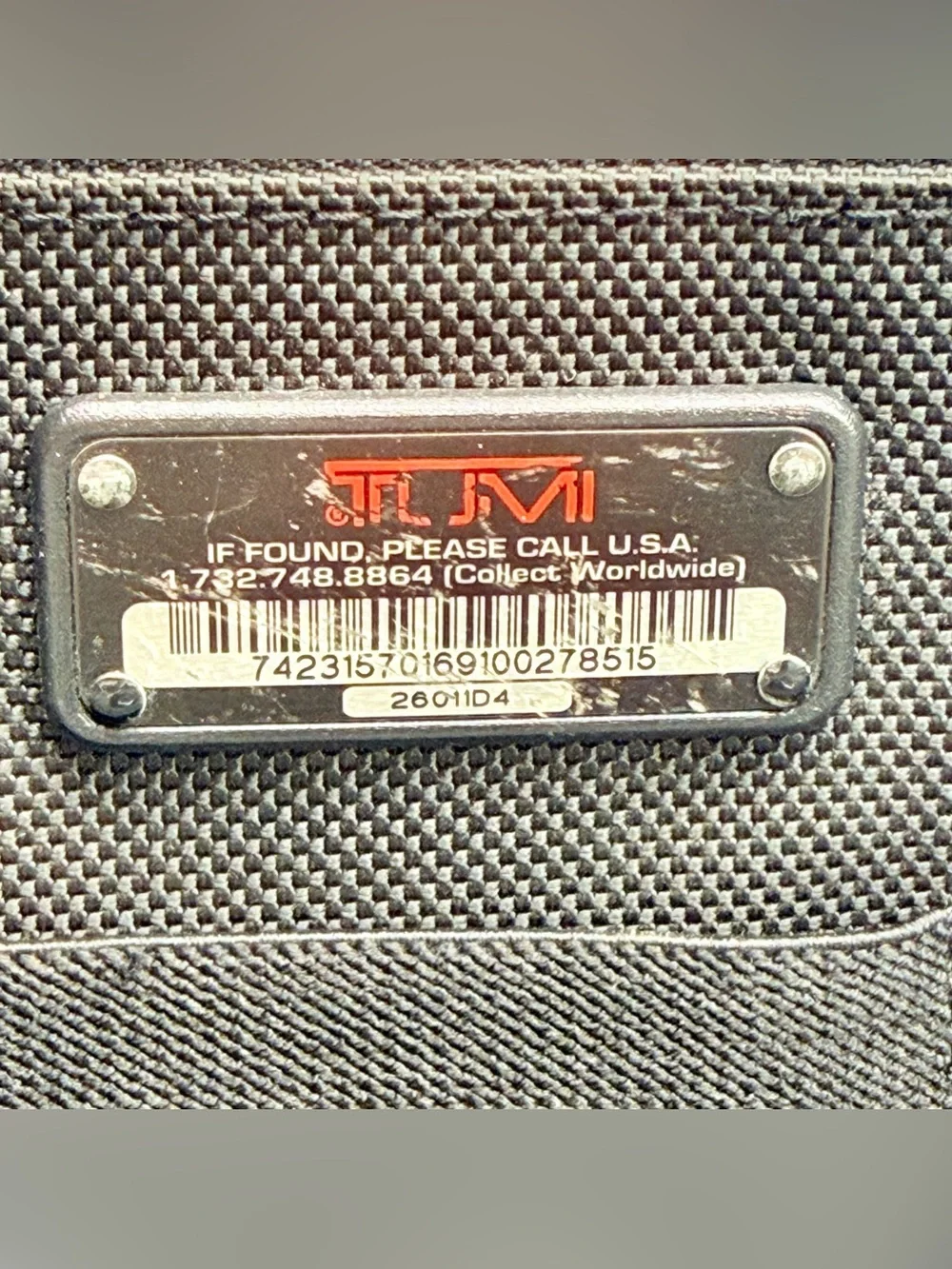 TUMI Black Ballistic Nylon Laptop Briefcase Messenger Bag 17” Shoulder. READ